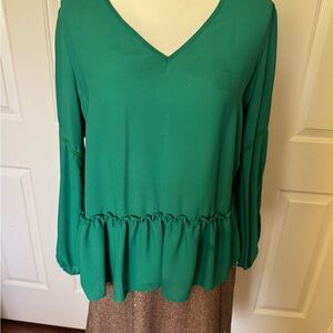 Elegant Green Women's Top